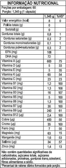 Polivitaminico A-Z + Ômega 3