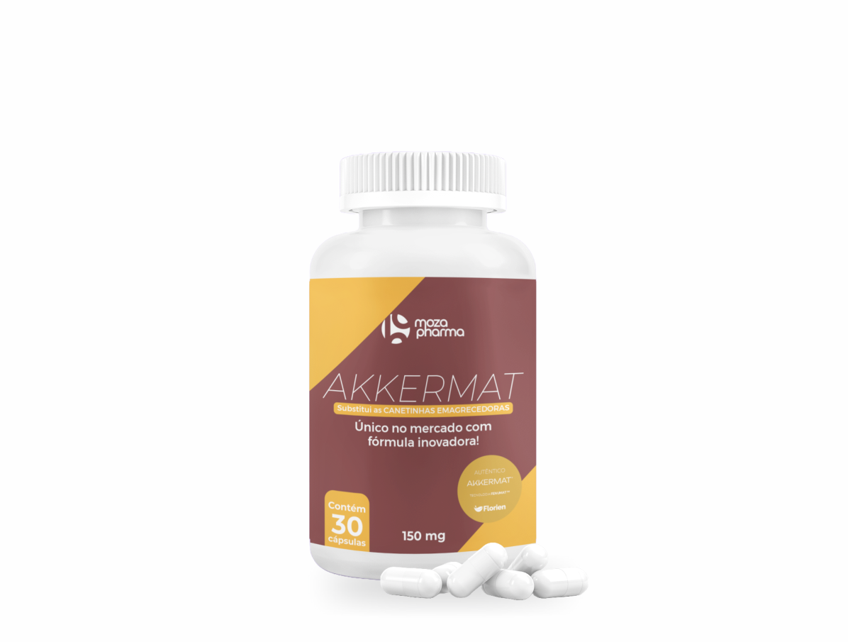 AKKERMAT® 150mg - 30 Cápsulas - O substituto da canetinha! Único do mercado - Fórmula Inovadora