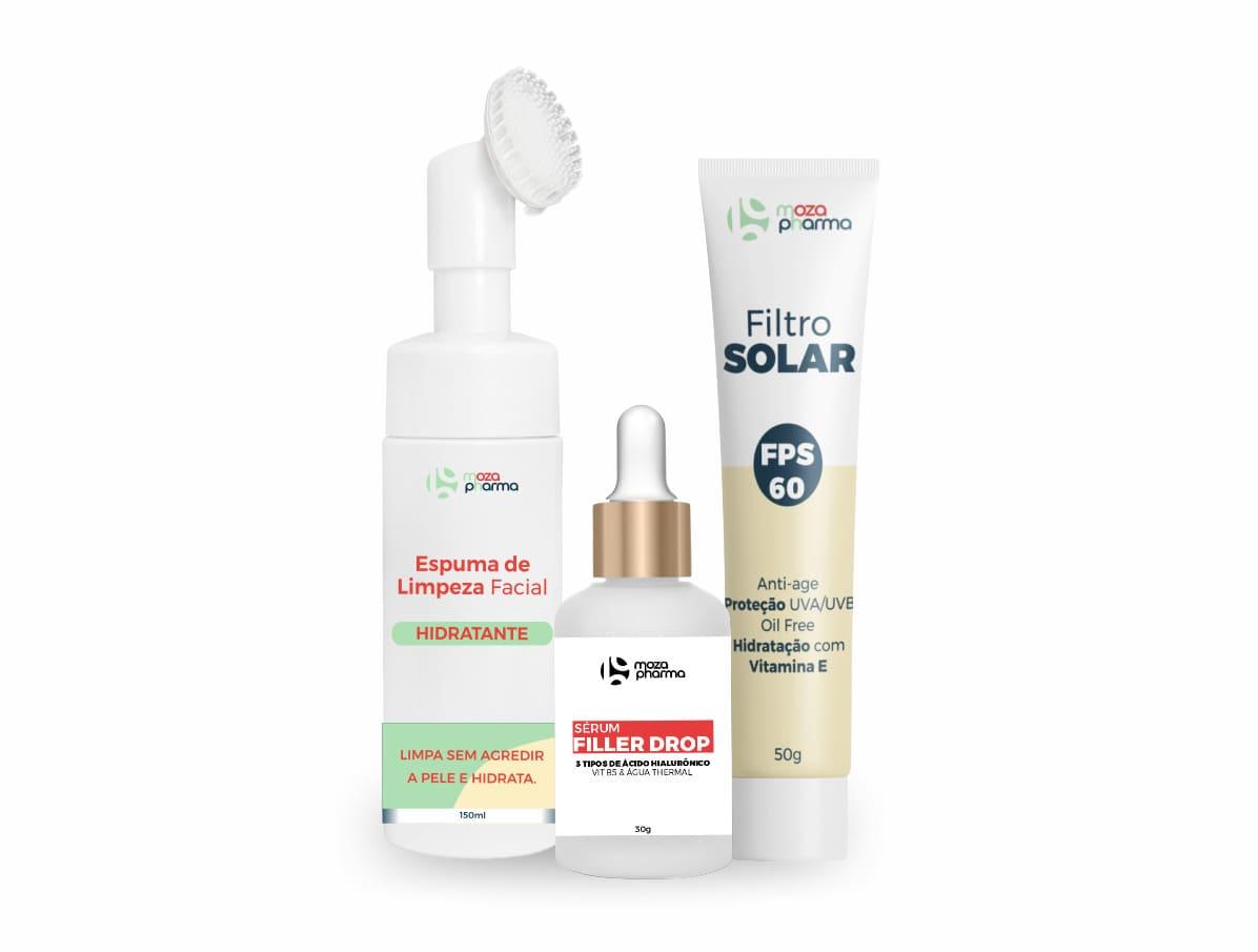 Kit Skin Care Basic + Bônus + Frete Grátis - Moza Pharma