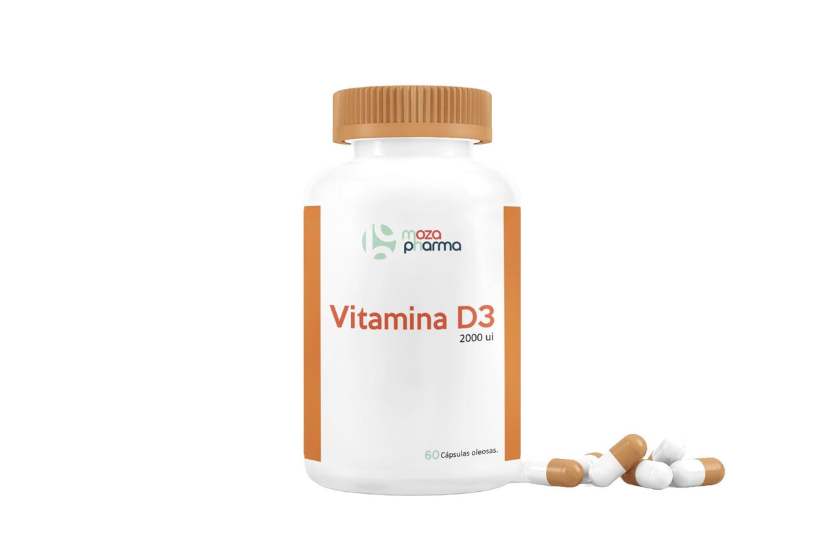 Vit D3 (2000 UI) 60 Cápsulas - Moza Pharma